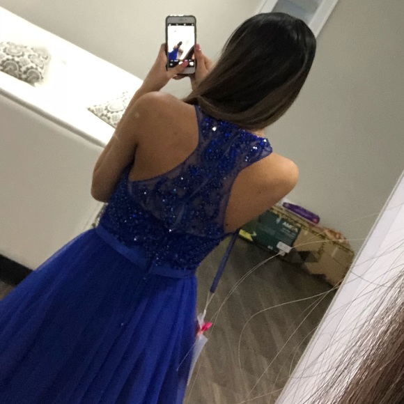 Royal Blue Prom Dress - Picture 4 of 4